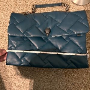 Kurt Geiger green leather purse